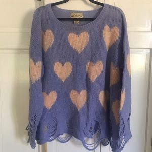 Wildfox distressed sweater